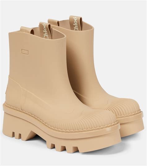 chloe rain boots beige|chloe knee high boots.